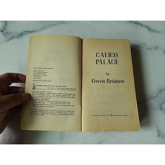 Calico Palace By Gwen Bristow Paperback - Picture 3 of 10